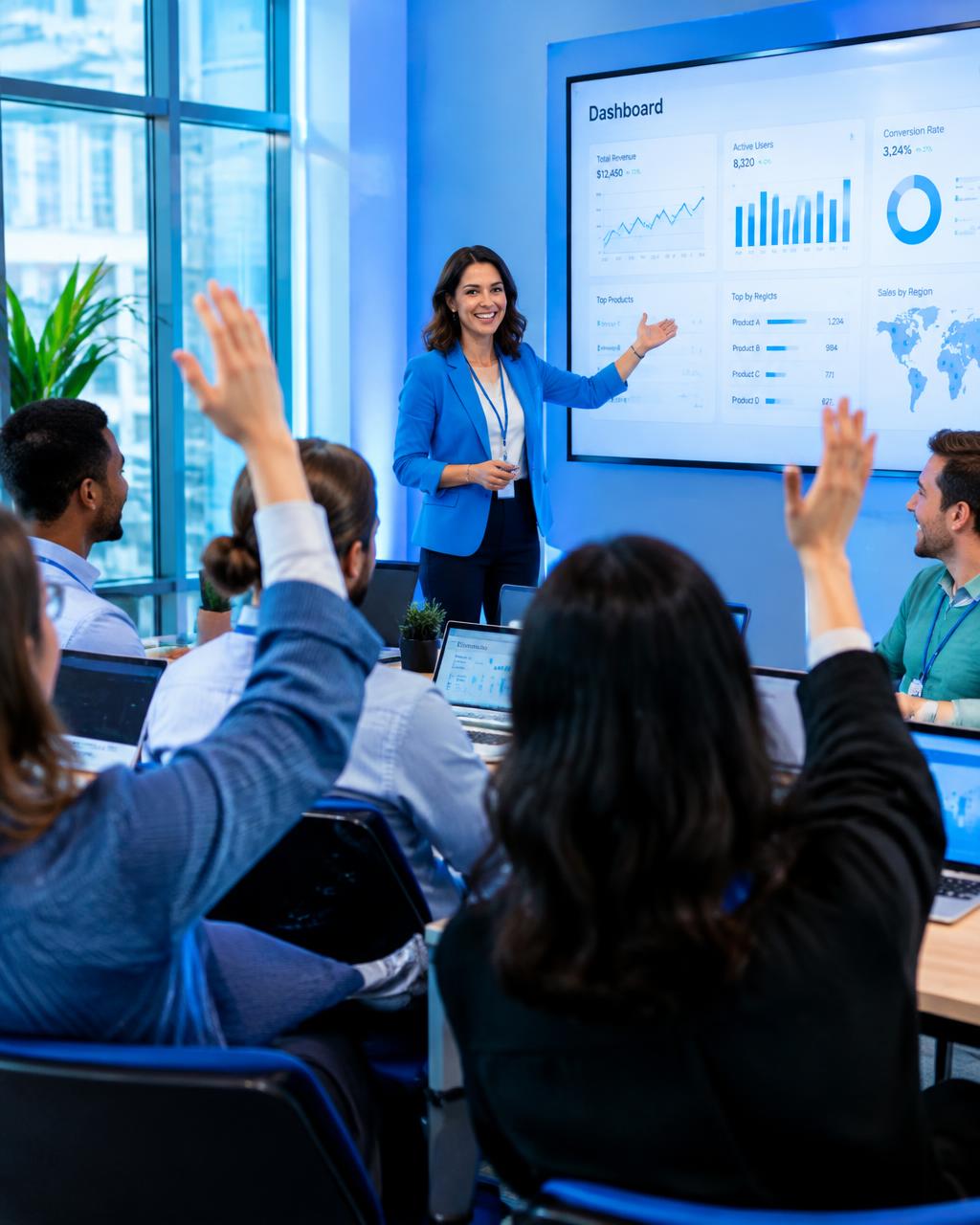 Treinamento do time com dashboards